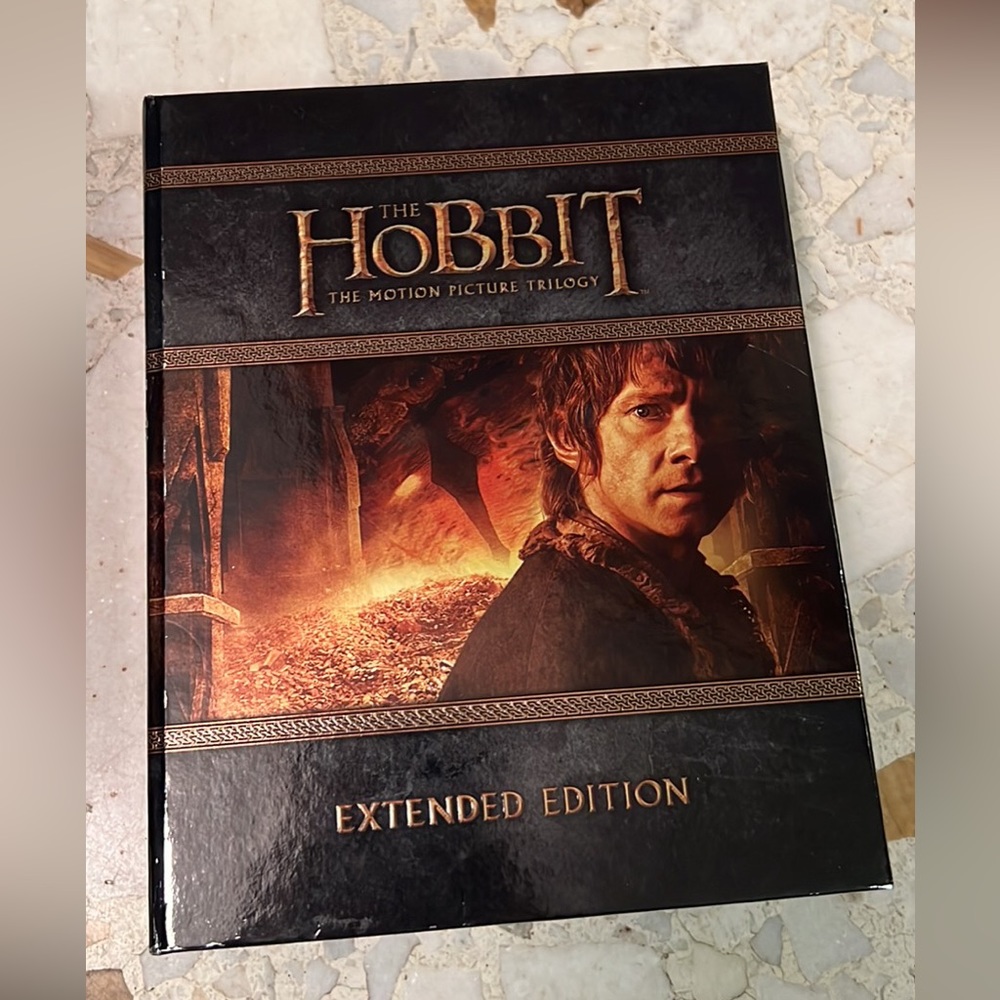 The Hobbit trilogy blue ray discs
